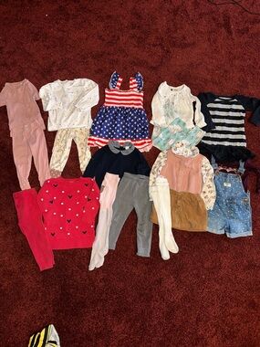 Assorted Kids Matching Sets in Red, Blue, Pink, White and Black